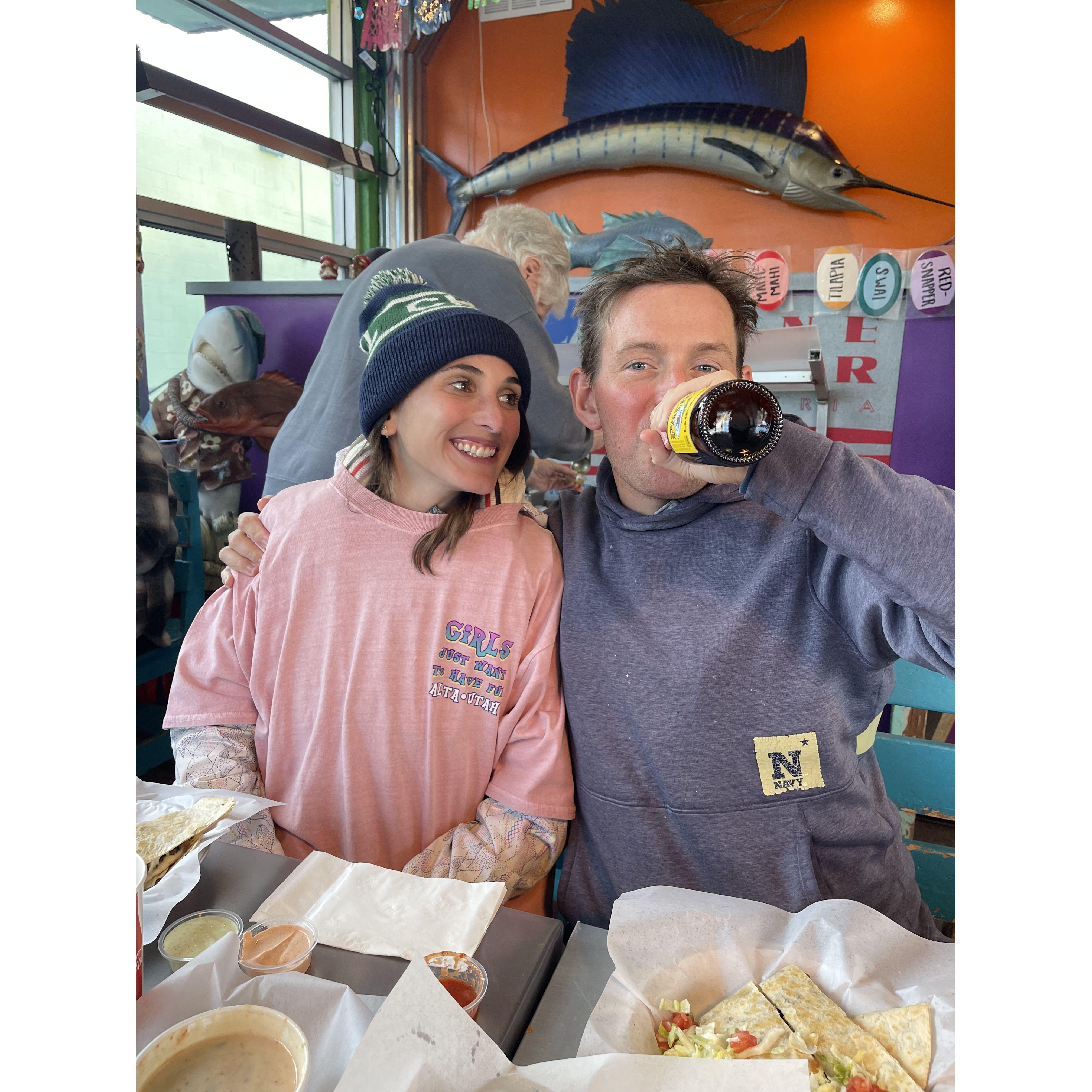 We first said 'I love you' right before John Shaw took this picture of us in Utah 2023