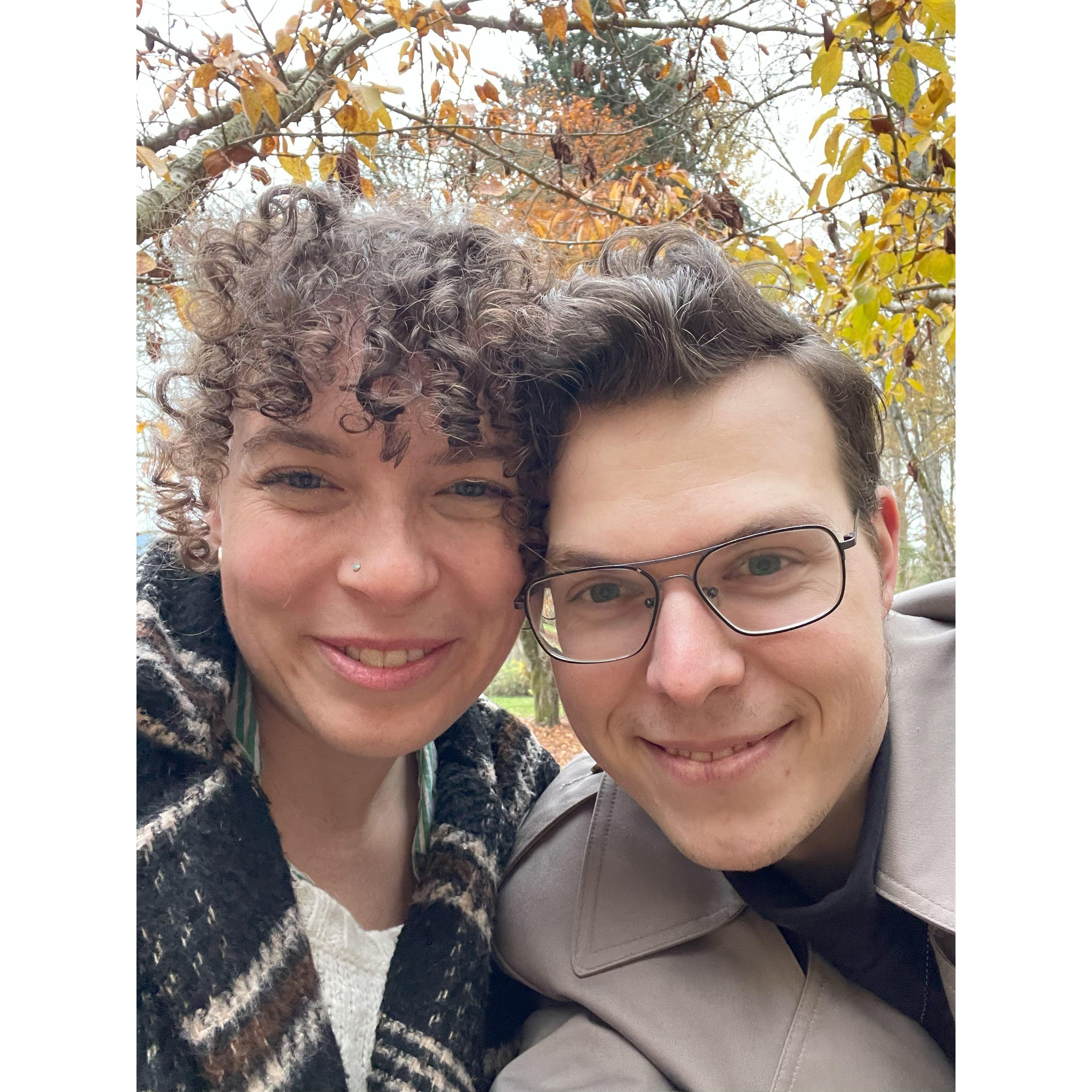 Fall selfie at Confluence Park in Issaquah