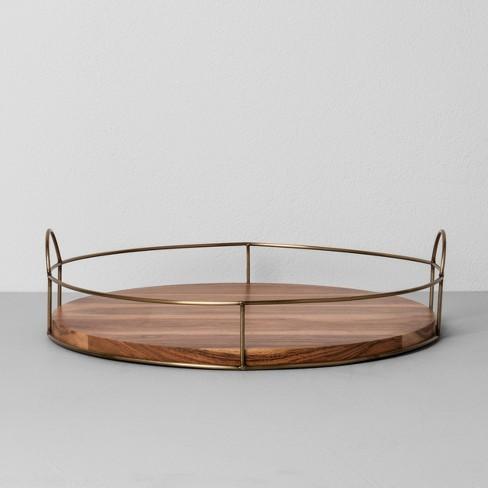 16" Round Wood and Wire Tray - Hearth & Hand™ with Magnolia