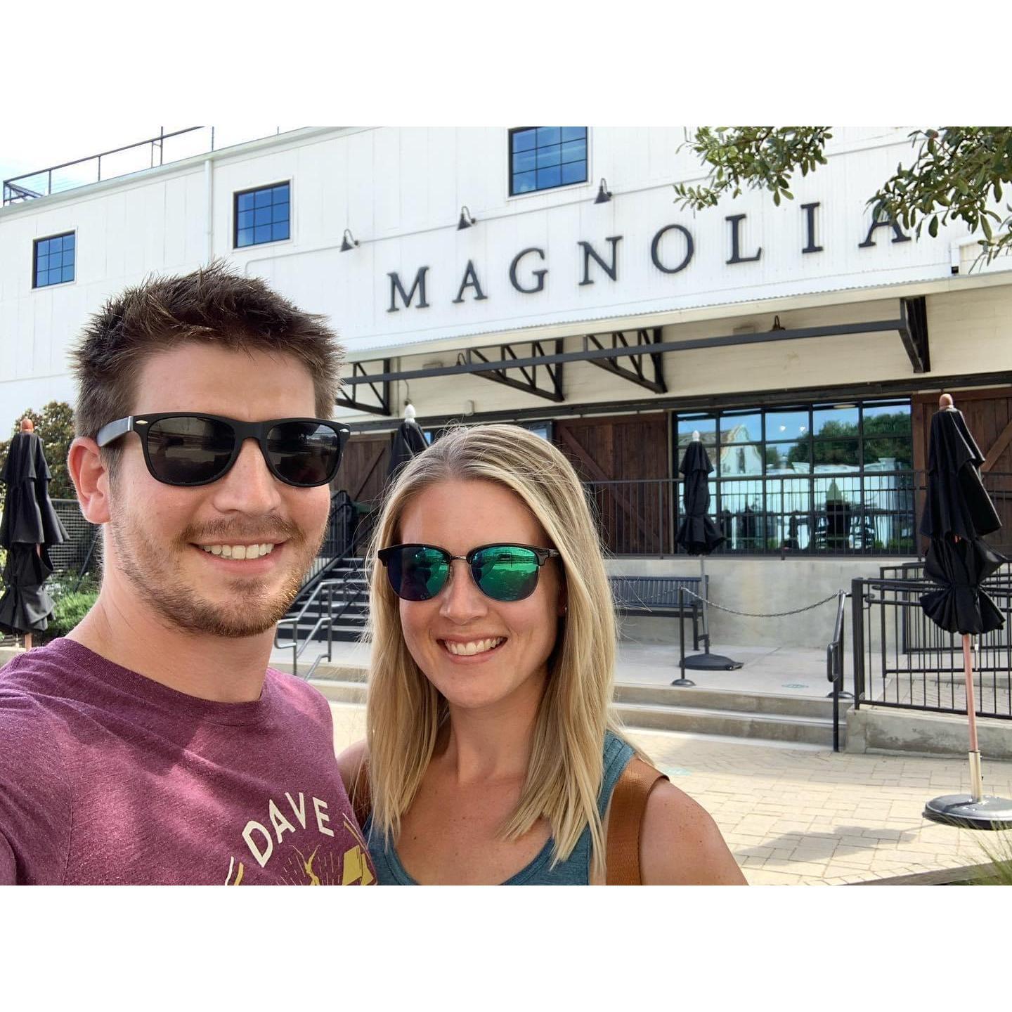 Magnolia Market for the second time, 2020. Adam graciously took a two-hour detour on our trip just to make sure I was able to see Magnolia again! Isn't he the best?