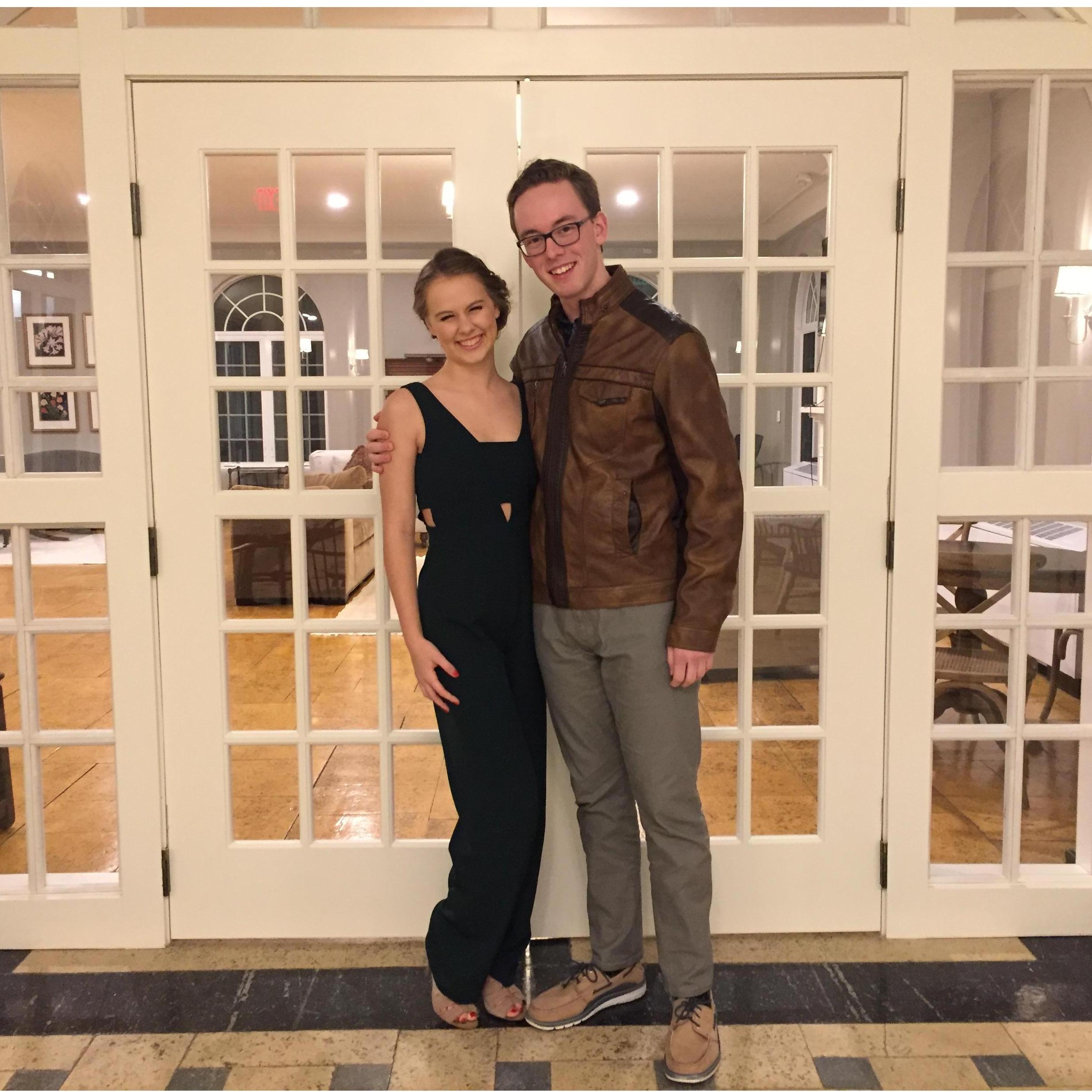 02 . 24 . 18
Dinner before the (President's) Ball. It was our first fancy dinner together.