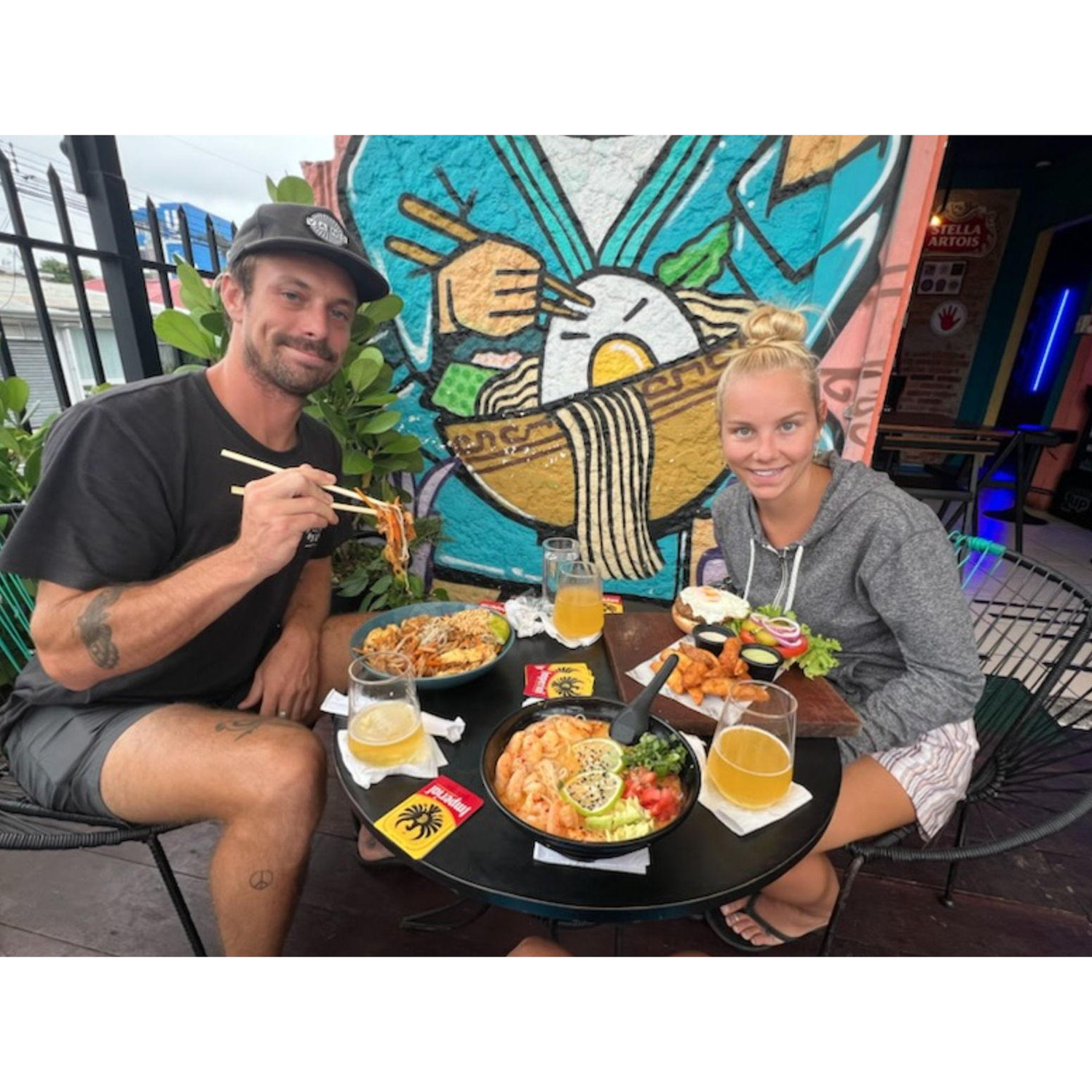 Last meal in Costa Rica at the end of our trip (2024)