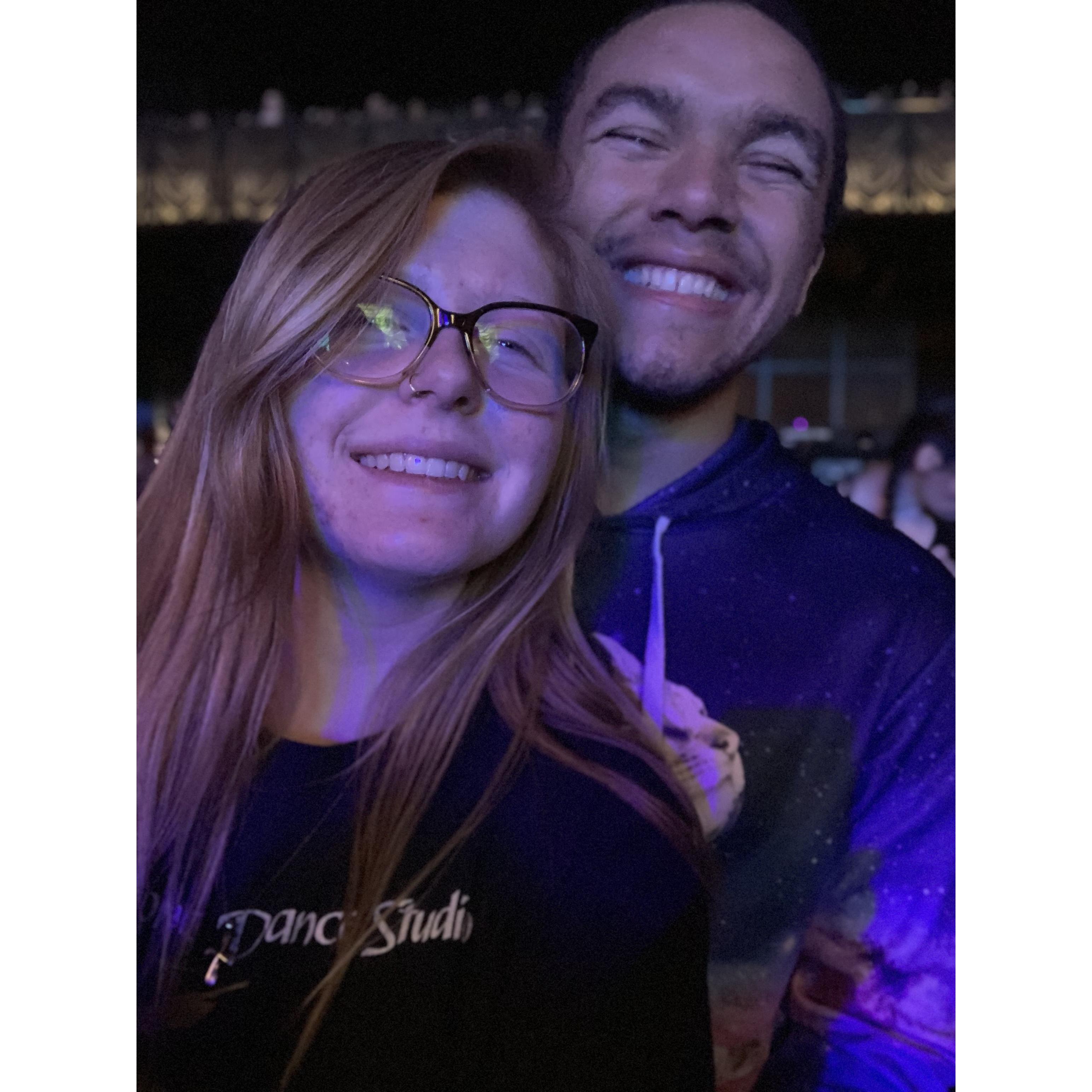 This picture was taken at an AJR concert. One of the many concert journeys we've had together.