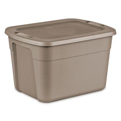 Sterilite 18 Gal Storage Tote - Desert Brown