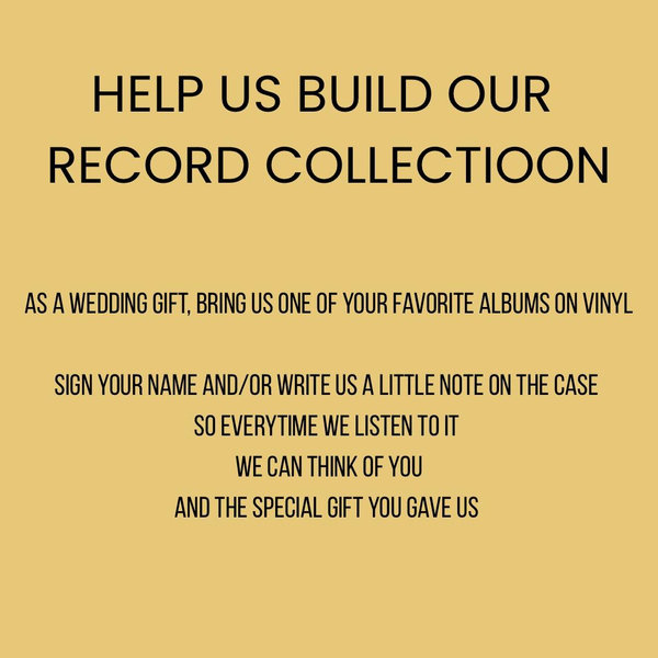 Help us build our record collection!