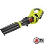 110 MPH 480 CFM Variable-Speed 40-Volt Lithium-Ion Cordless Jet Fan Leaf Blower - 3.0 Ah Battery and Charger Included