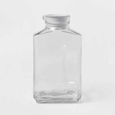64oz Glass Straight Side Pitcher with Lid - Threshold™