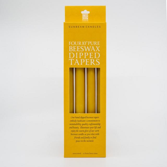 Beeswax Dipped 10" Tapers