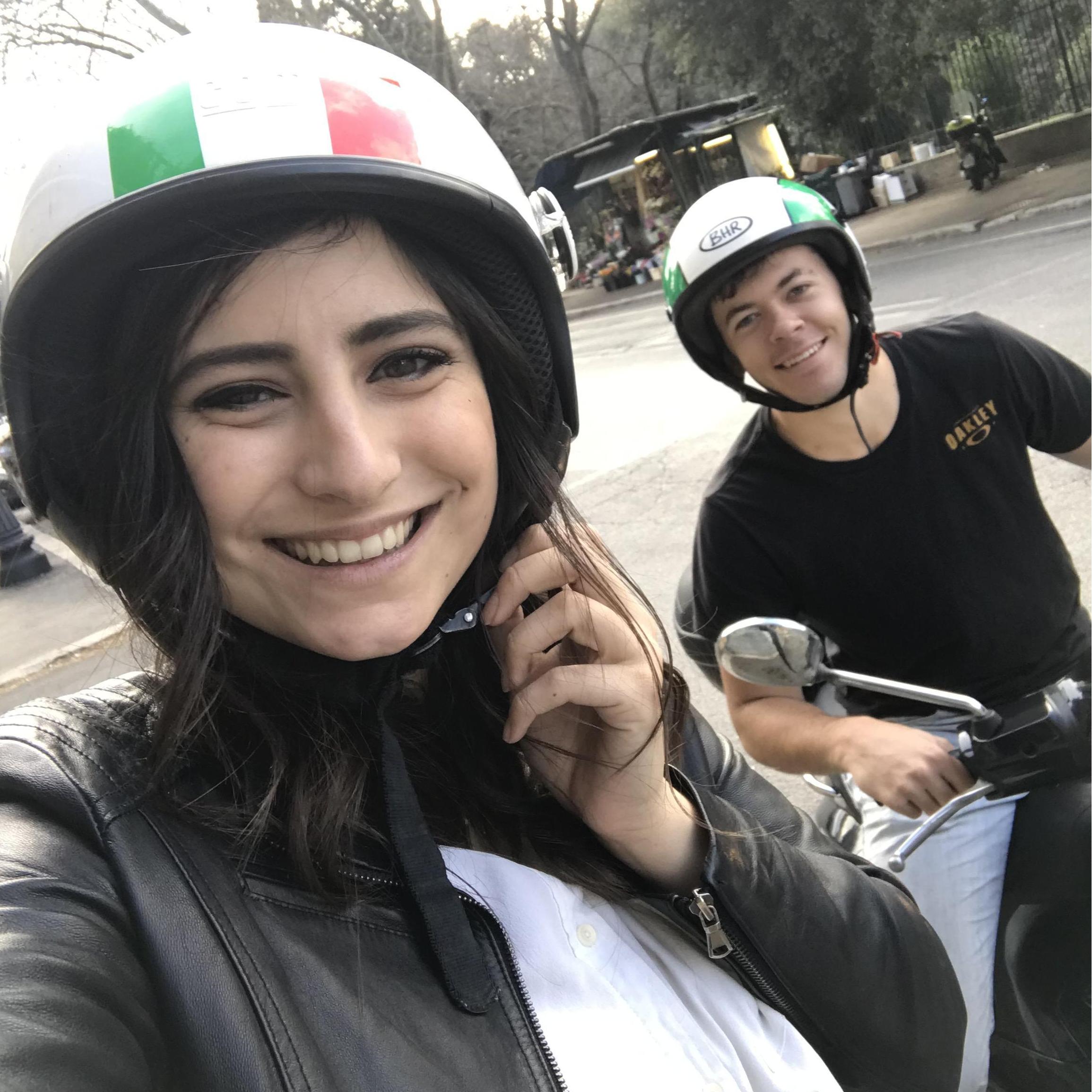 Rocking the Italian helmets