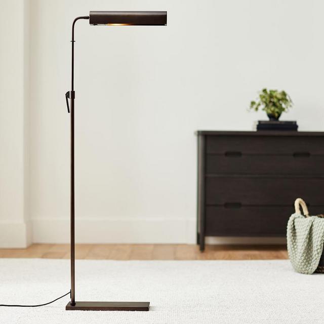 Sherman Metal Library Task Floor Lamp, Bronze