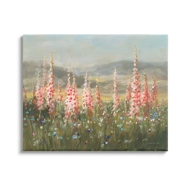 Stupell Industries Flower Blossoms Vast Rural Meadow Gallery Wrapped Canvas Wall Art, 16 x 20
