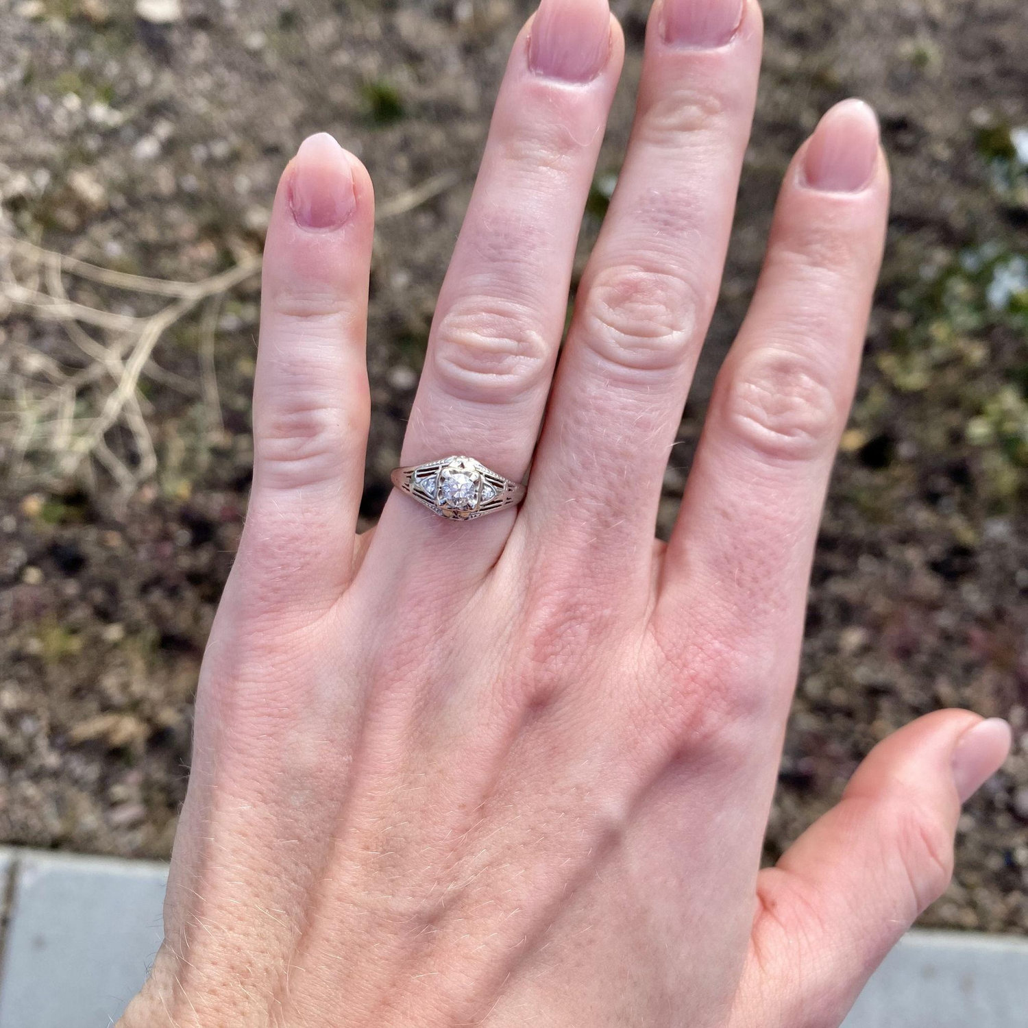 Madisyn's great grandmother's ring from the 1920's!