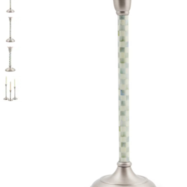 MacKenzie-Childs Check Candlestick Sterling Check - Large