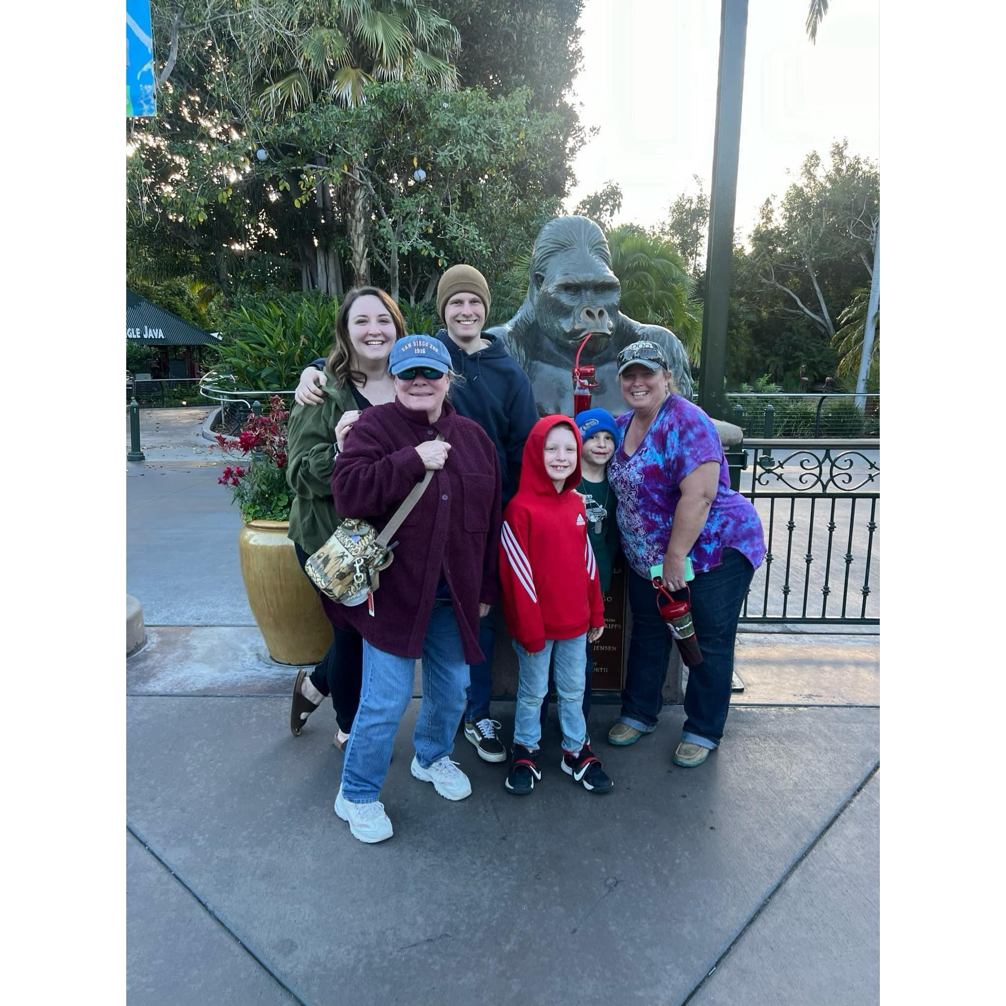 A memorable visit to the San Diego Zoo with Wyatt’s family—so many laughs and wild moments!