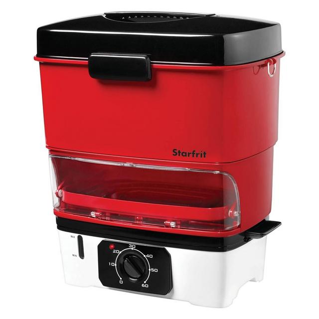 StarFrit Electric Hot Dog Steamer - Red