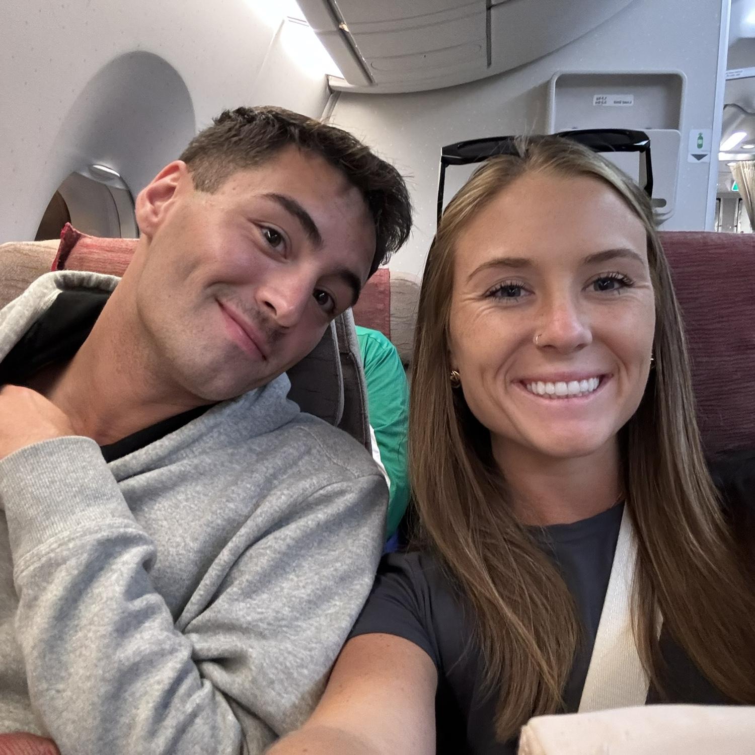 On the way back to Oahu from Seoul