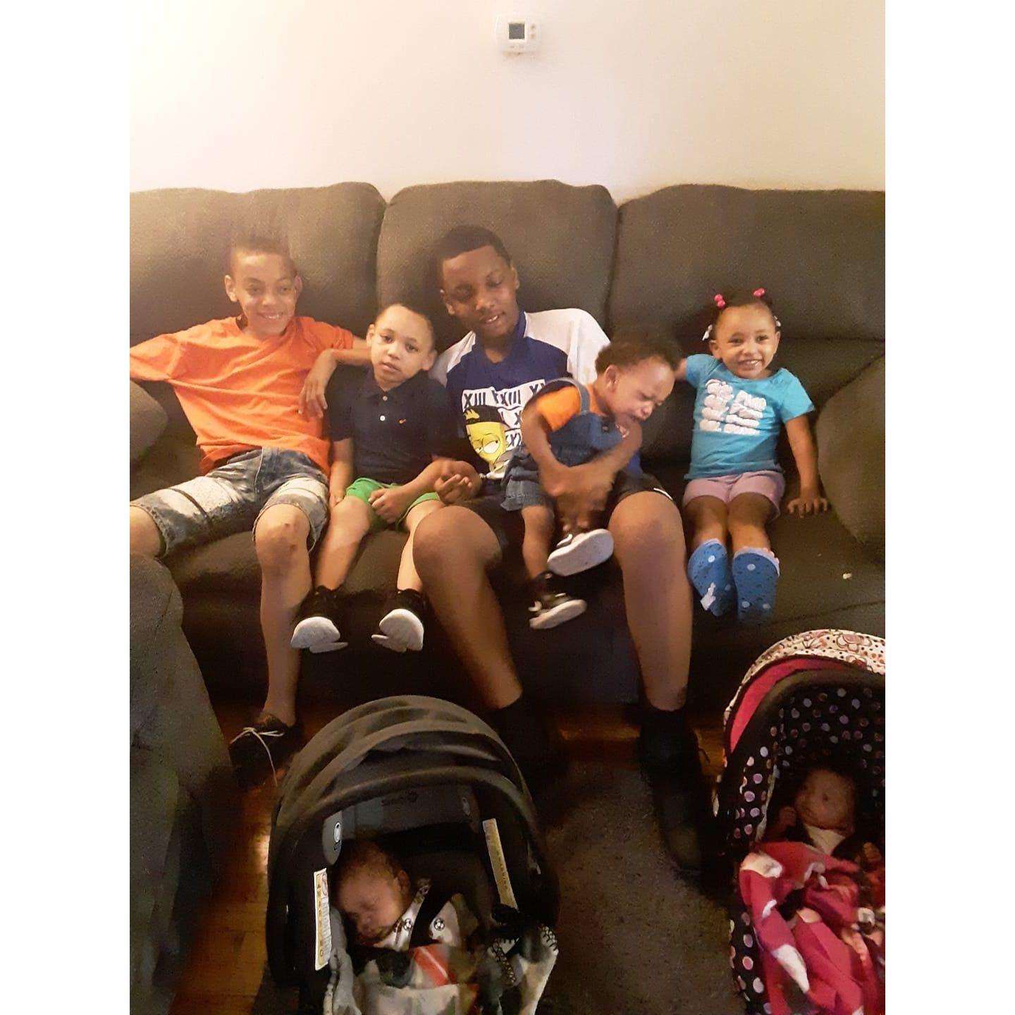 My oldest daughter children. I have 10 all together. Pure Love.
