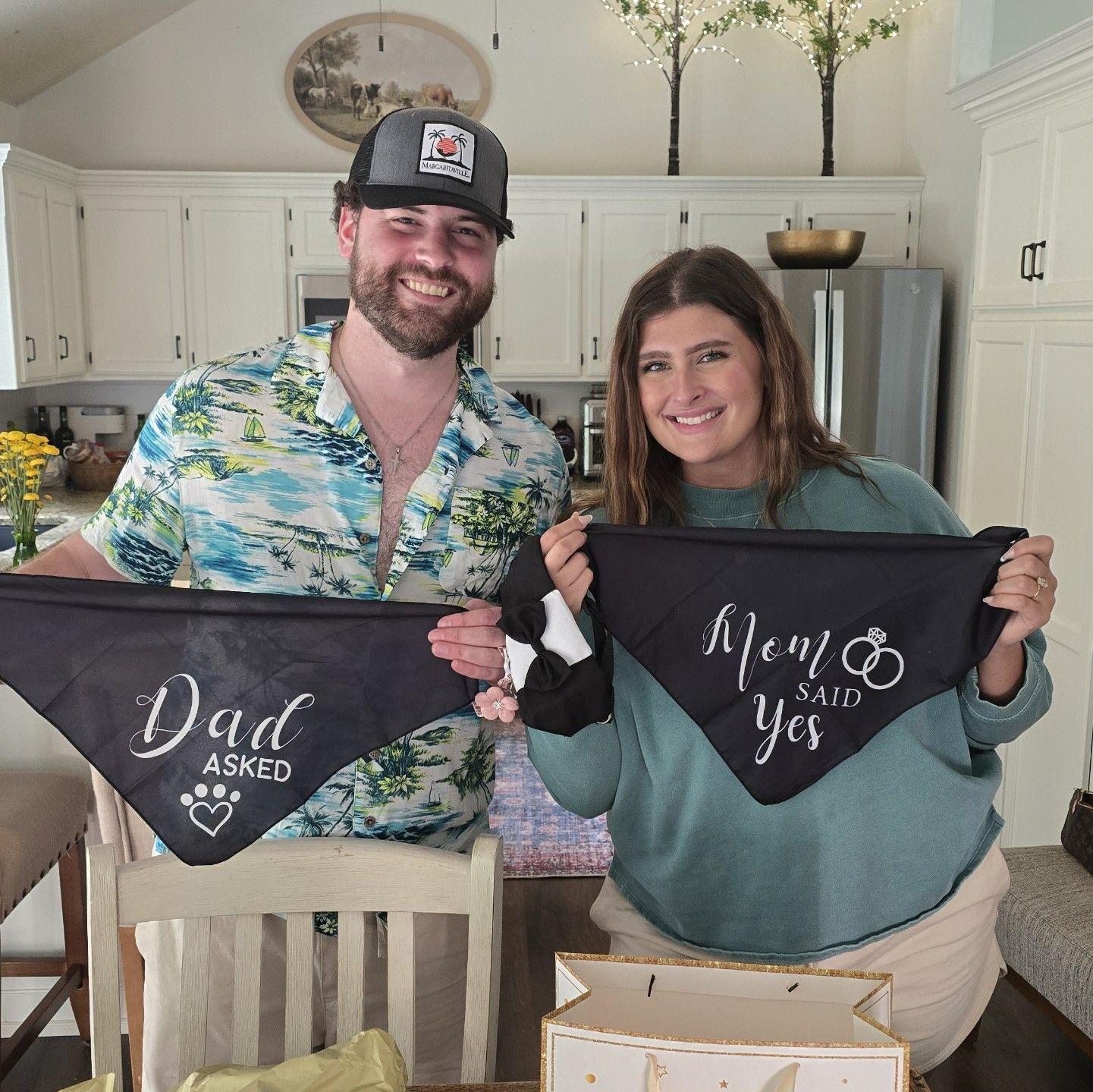 Presents from Noah's parents after we got engaged!