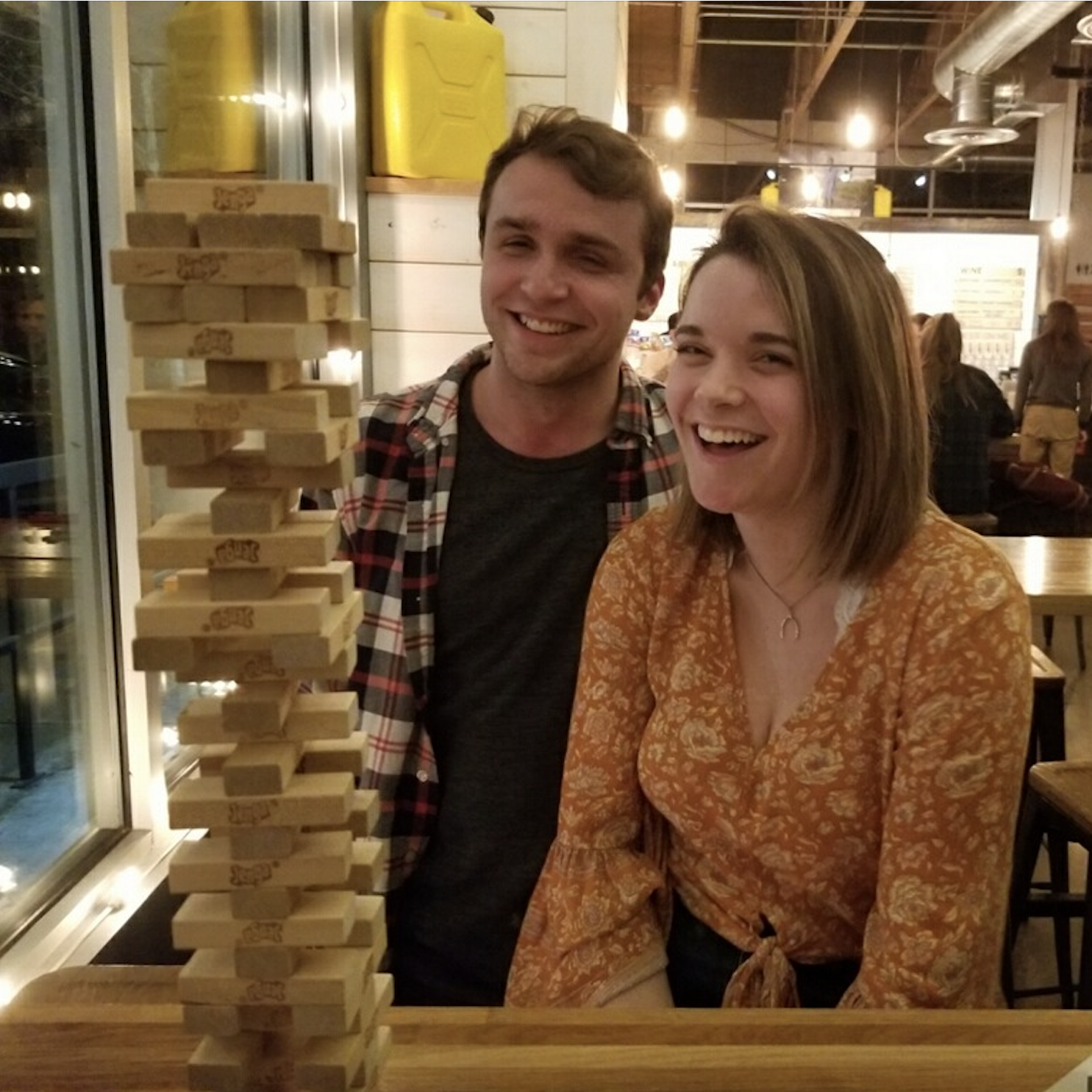 We're both pretty competitive people, so Jenga got pretty serious... and to those wondering, Trystin won.
April 2019