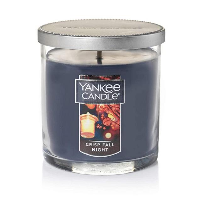 Yankee Candle Crisp Fall Night Scented, Classic 7oz Small Tumbler Single Wick Candle, Over 35 Hours of Burn Time