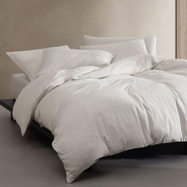 Calvin Klein Modern Collection Mélange Jersey 3 Piece Comforter Set, King