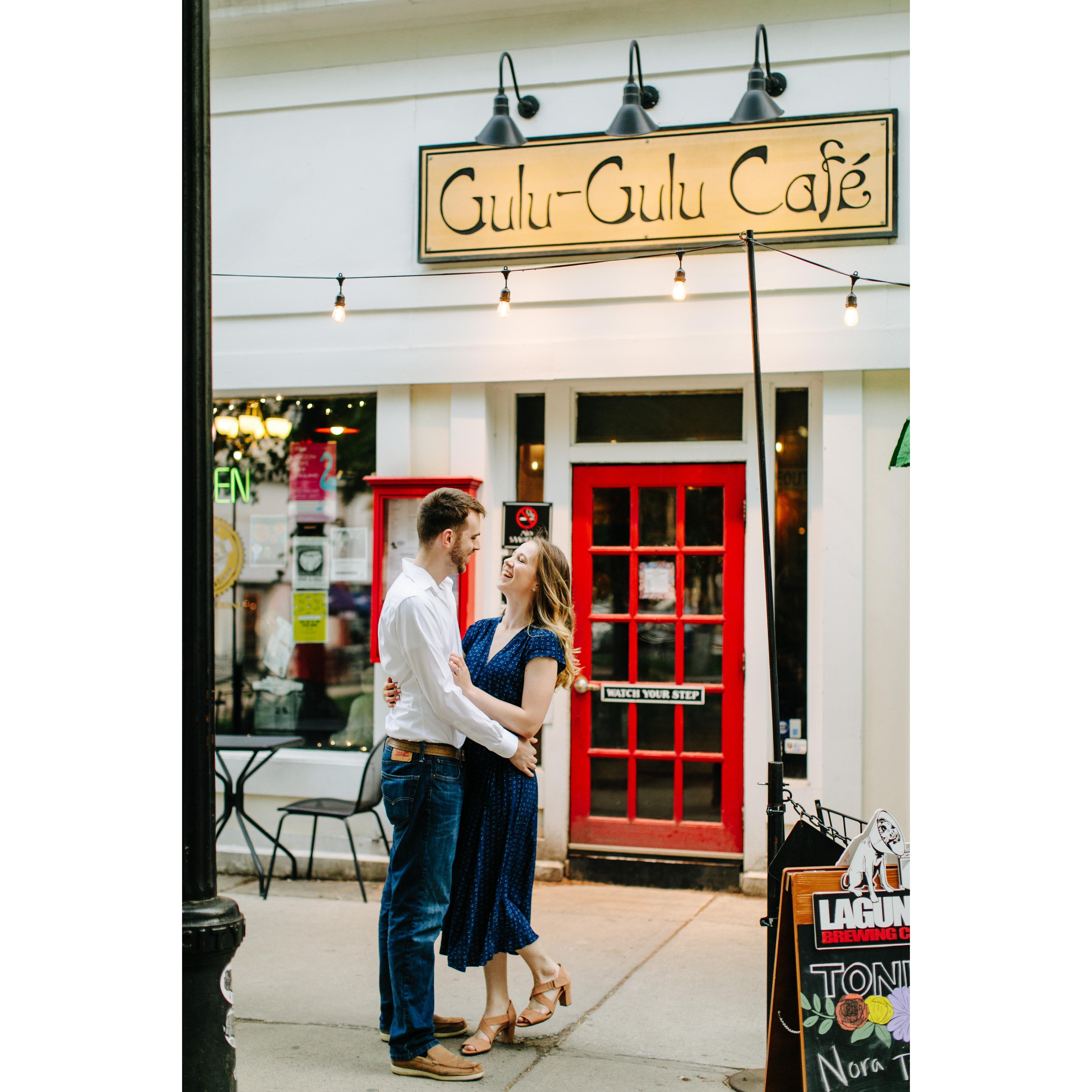 This is where we had our first date, and where Tom proposed!