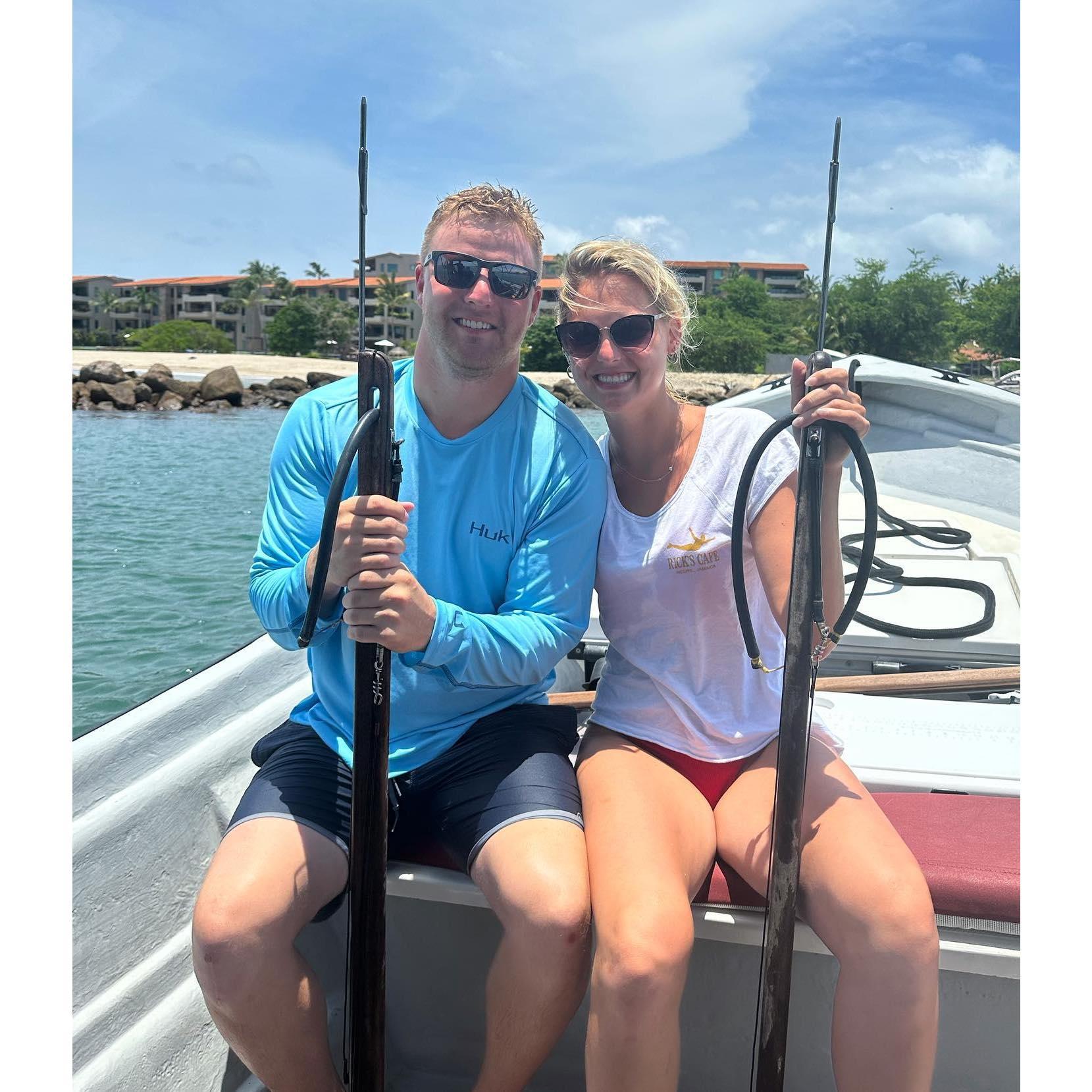 Spearfishing in Mexico