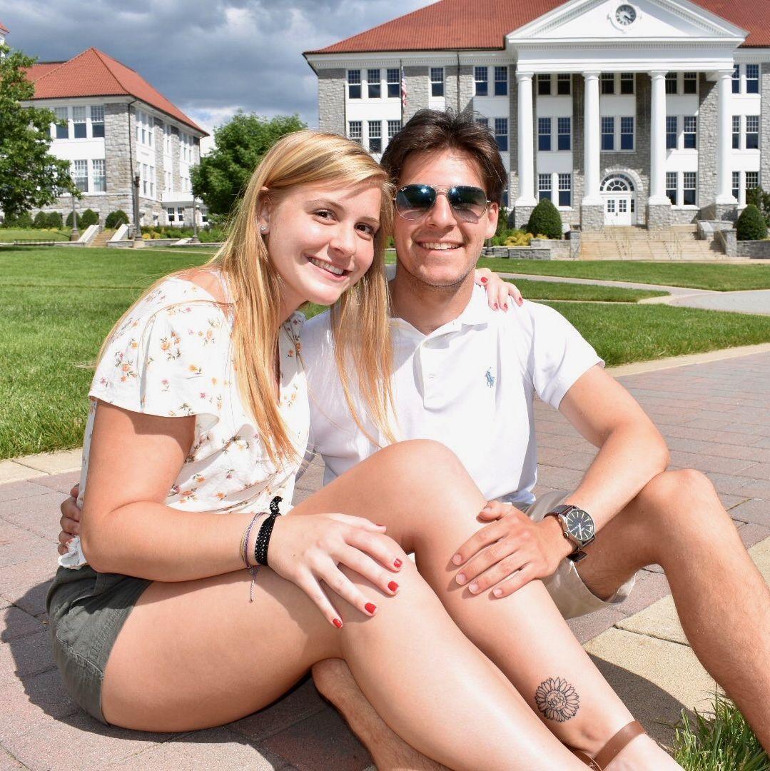 Our first picture together as an "official" couple :)