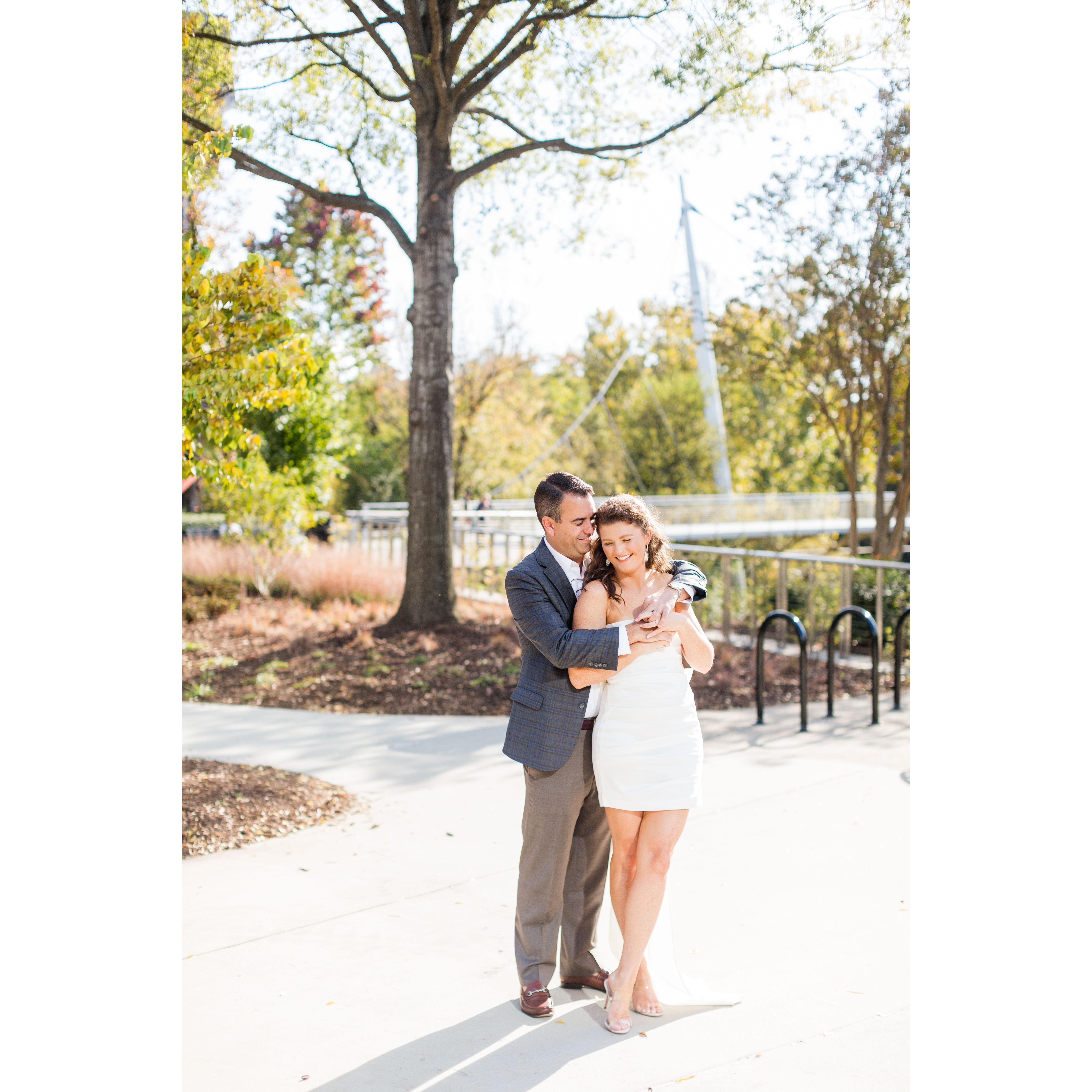 Engagement Photo Session in Downtown Greenville!