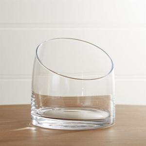 Slant Large Glass Vessel