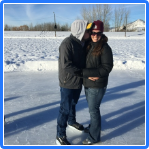 Skating at the oval in Butte