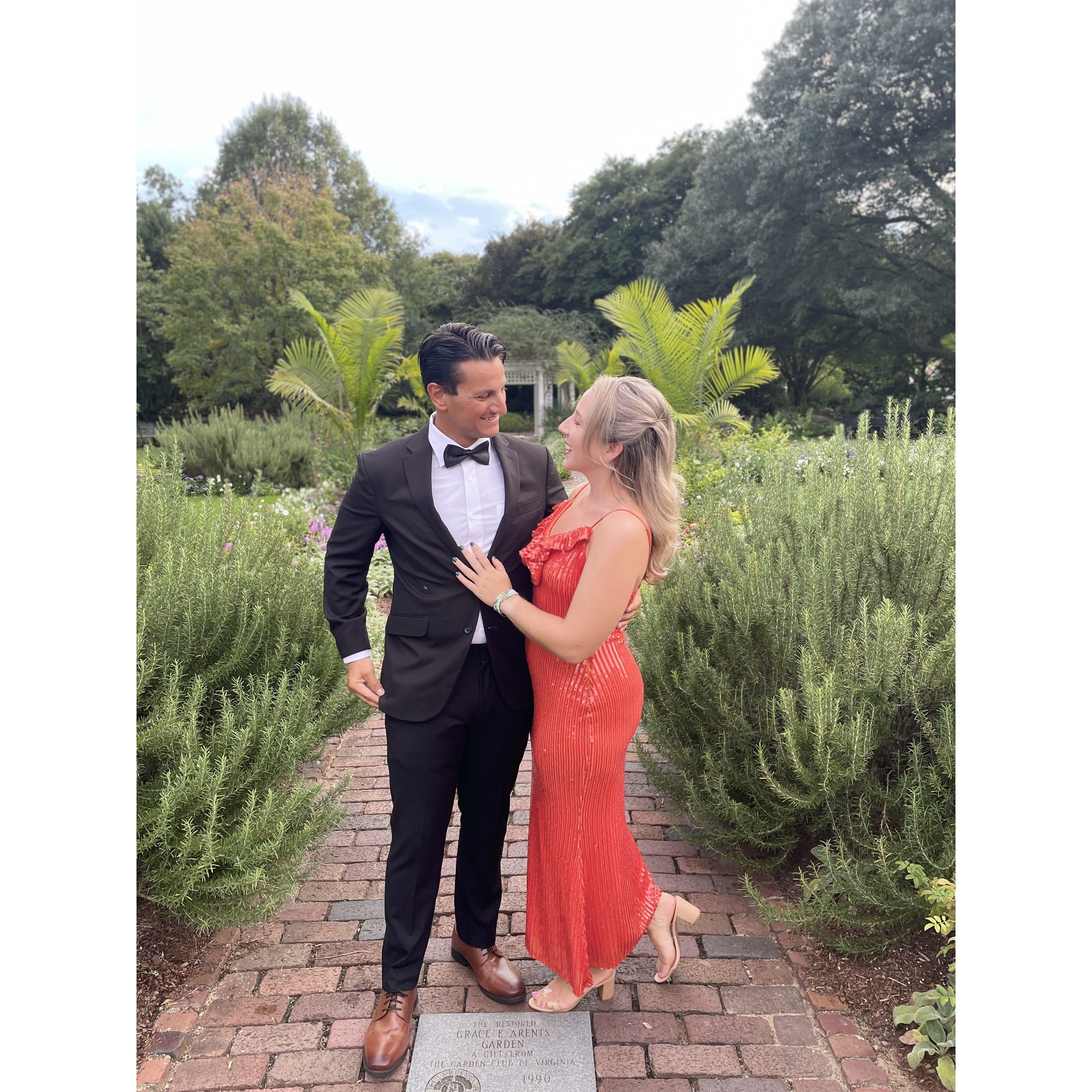By the time we get married, we will have been to 12 weddings together!