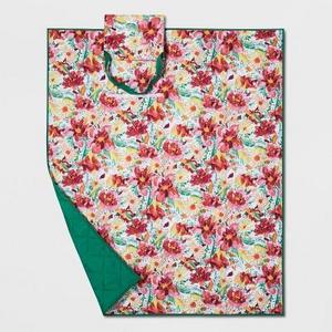 Watercolor Floral Picnic Blanket