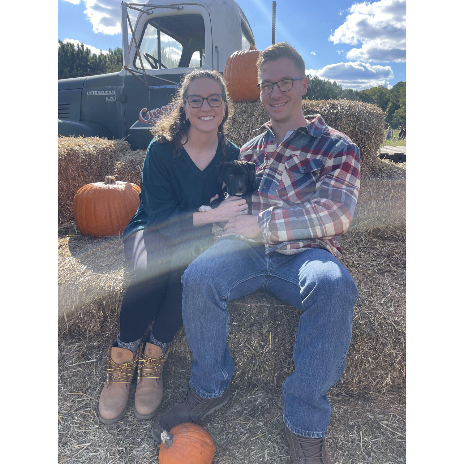 Family Photo at the Pumpkin Patch