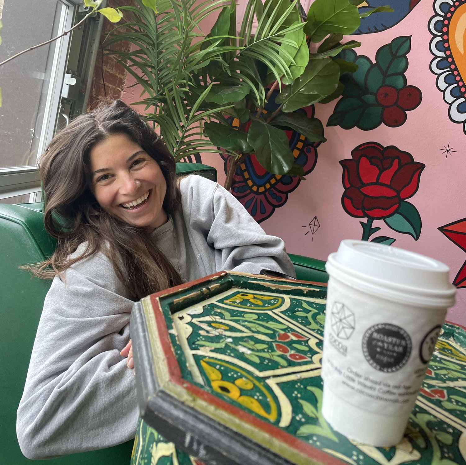 Snapshot from one of our early coffee dates