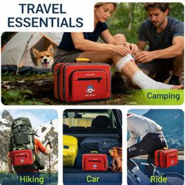 500 PCS First Aid Kit, Lifeguard Standard - Red