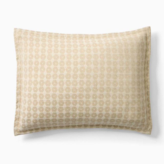 Honeycomb Woven, Standard Sham, Sand
