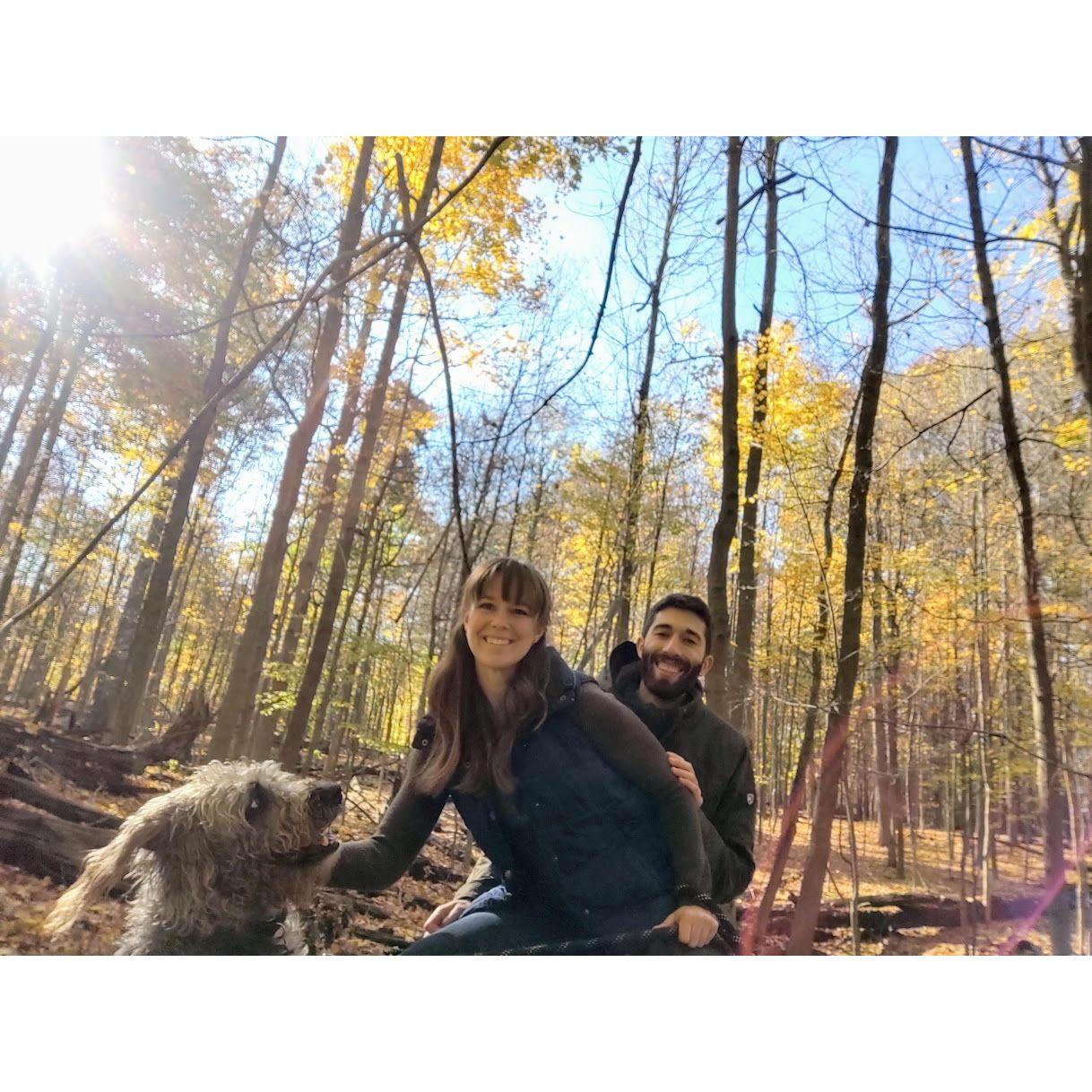 One of our many hikes in the Cleveland Metroparks