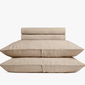 Linen Sheet Set - Queen Toast