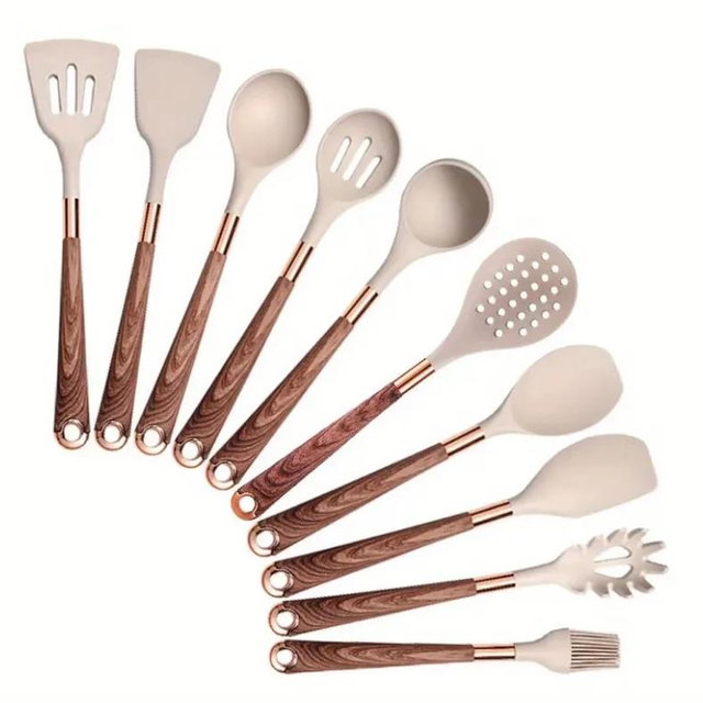 Elegant Silicone Cooking Utensil Set