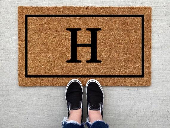 Monogrammed Doormat "B" Standard