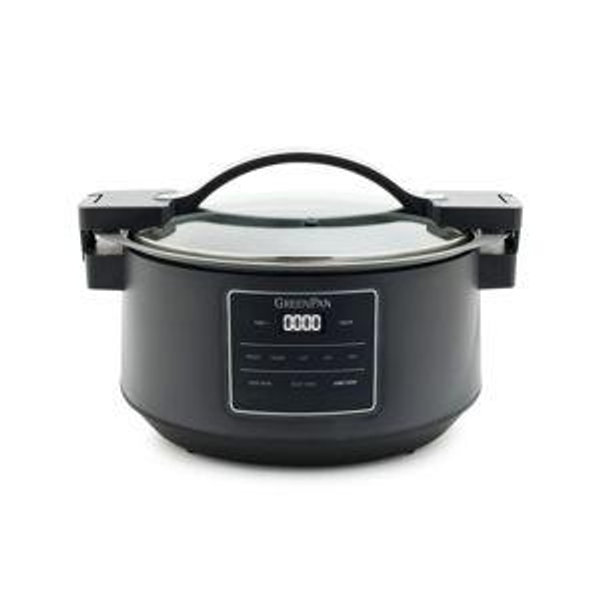 GreenPan 8 Quart Slow Cooker - Graphite