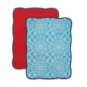 The Pioneer Woman Bandana Reversible Dish Drying Mat, 2pk