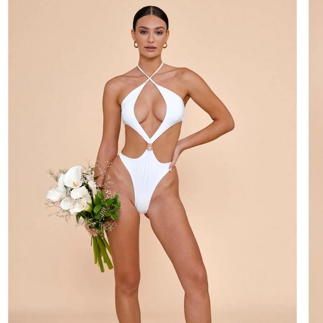 Zelda One Piece in White ( “Mrs. Deardorff” personalization)