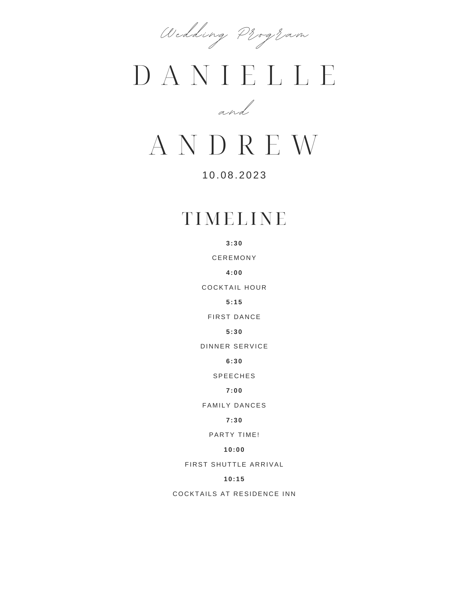The Wedding Website of Danielle Guentzel and Andrew Cambronne