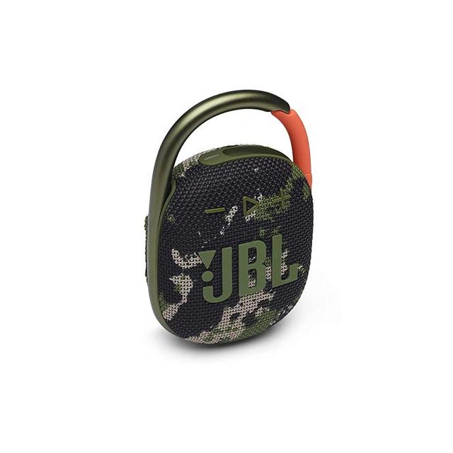 JBL Clip 4 - Portable Mini Bluetooth Speaker, Big Audio and Punchy bass, Integrated Carabiner, IP67 Waterproof and dustproof, 10 Hours of Playtime, Speaker for Home, Outdoor and Travel - (Squad)
