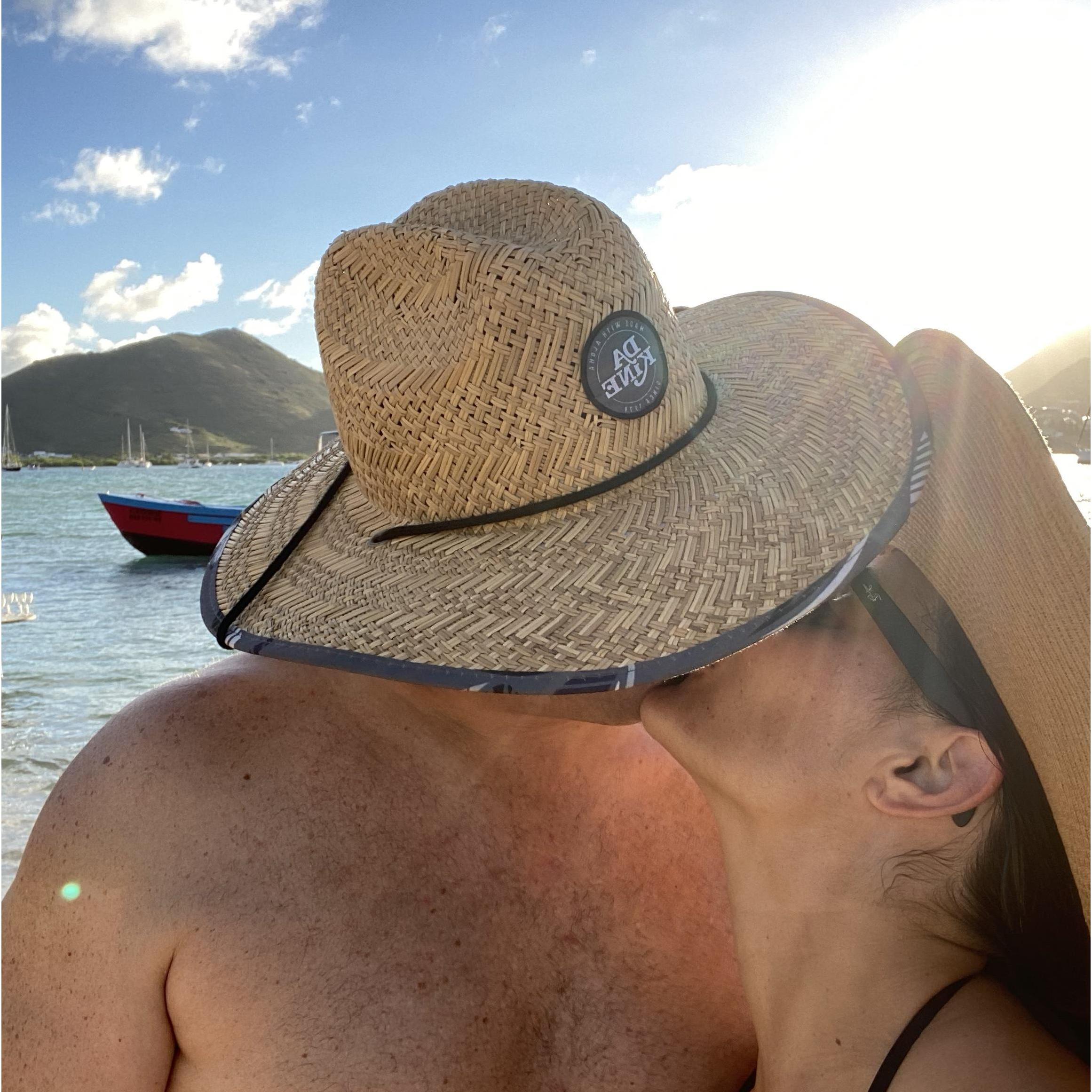 Our first Christmas together in St. Martin