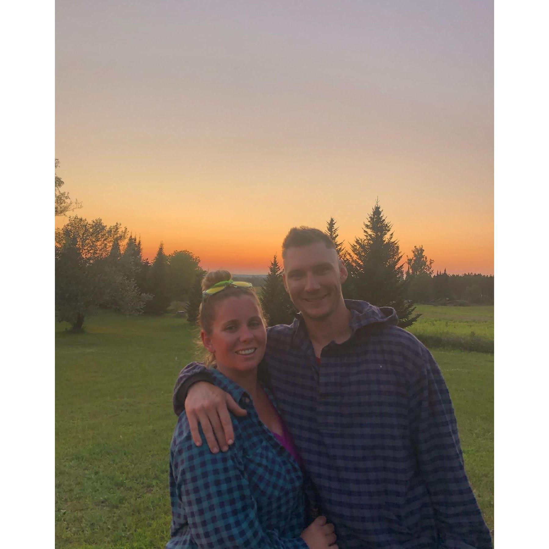 A beautiful Wisconsin sunset in Summer 2021