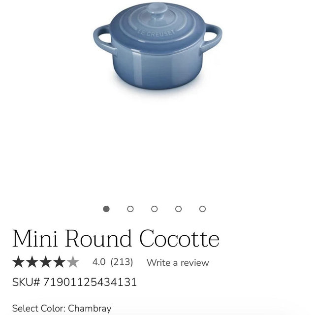 Mini Round Cocotte