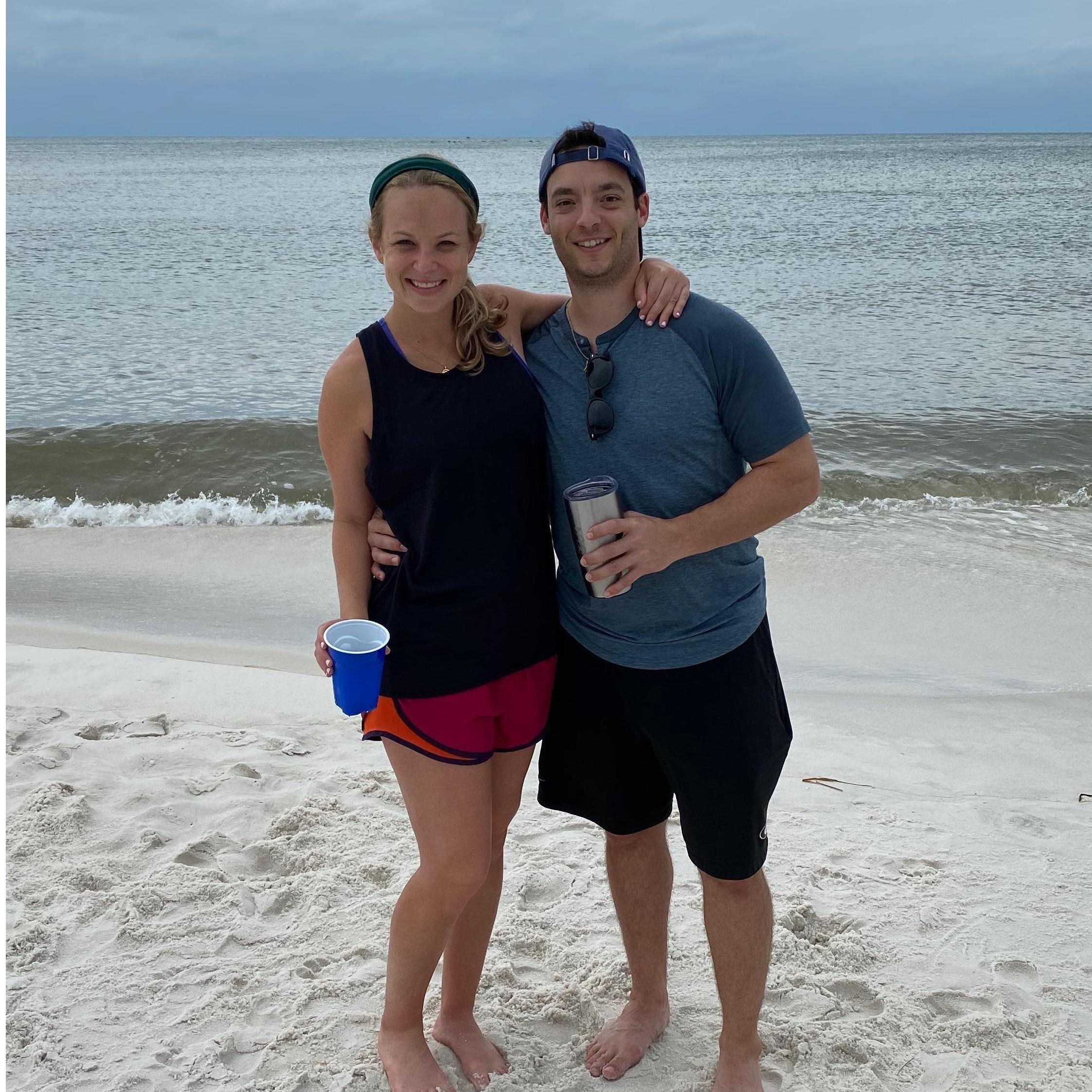 Drove through a hurricane to make the Weingarten beach trip!